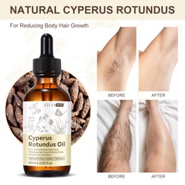 XINSZLIN Cyperus Rotundus Oil for Hair Removal, Cyperus Rotundus Oil for Reducing Body Hair Growth, Smooth Skin & Hair Removal, Moisturizing & Soothing 60ML