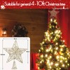 Lightweight Christmas Tree Star Topper with Tree Topper Stabilizer Holder