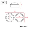 (TUISKU) Decorative Screws, M4 Plastic, Set of 40, Hinged Screws,