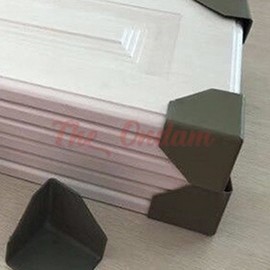 The Ondam Transparent Box Corner Protector Caps (10-Count) Table Corner Protector 35mm 3ea