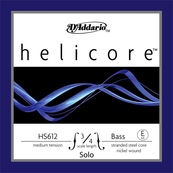 D'Addario ダダリオ ウッドベース(コントラバス)用 バラ弦 Helicore Solo E-String HS612 3/4M Medium