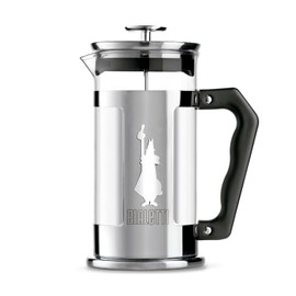 Bialetti Coffeepress French Press Coffee Maker, 8 Cup, Preziosa Stainless Steel (06852)