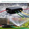 Outdoor Extension Cord Box, Large Waterproof Electrical Cord Box (9.05x6.61x2.67inch)