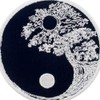 ZEGINs Buddhist Zen Yin Yang Tree Patch Embroidered Applique Iron