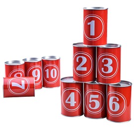 Jaques of London Tin Can Alley Game | Garden Games | Bean Bag Toss Game for Kids 3+ | Games for 3 Year Olds + | Since 1795