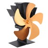 5 Blade Heat Powered Stove Fan Fireplace Fans Self Generating