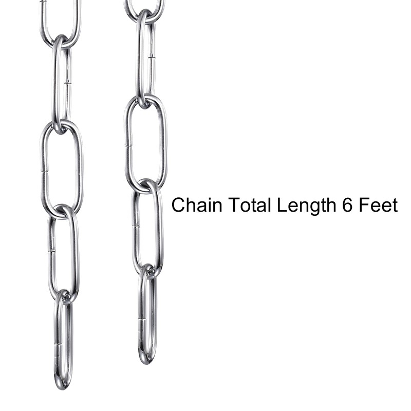 Mr.Color Chrome Metal Heavy Duty Chandelier Chain - 6 Feet