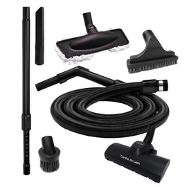 Intervac Design Accessory Kit with Banded Cuff for All Model vacuums (GH, H, F, RMH, RMF, CS-RM, CS-8, GarageVac, and Many More manufactures of Central vacuums) (Turbo Bursh and Dust Mop)