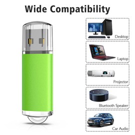 KOOTION 32 GB USB Stick Flash Drive 5 Pack Memory Stick 2.0 Swivel Design Thumb Drive Jump Drive Pen Drive Bulk USB Key (32 GB, 5 Mixed Colors)
