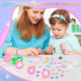 Unicorn Gifts Bracelet Making Kits for Girls Ideas DIY Craft Kits Kids Toys Age 6+ Years Old, Christmas Gifts Stocking Fillers Kids Birthday Presents Advent Calendar Teenage Girls Jewellery Funny