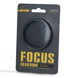 TILTA Seamless Lens Focus Gear Ring φ56-58mm for Tilta Mini Follow Focus Nucleus-Nano DSLR Cameras, 360° Rotation 0.8 MOD Focus Gear Camcorder Lens Accessories TA-FGR-5658