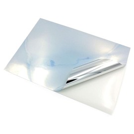 Evergreen Goods Ltd 10 Sheets of A4 Premium Waterproof Glossy Metallic Pearl Silver Vinyl Sticker Sheets | Strong Sticky Back - Inkjet and Laser Printable | Glossy Papers for Labels/Photo Printing