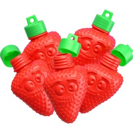 Strawberry Shaped Powder Filled Fizzy Candy Sugar By Dee Best - Bag of 24 Fruits - Certified Kosher Pareve - Gluten Free, Nut Free Kids Fun Novelty Powdered Candy
