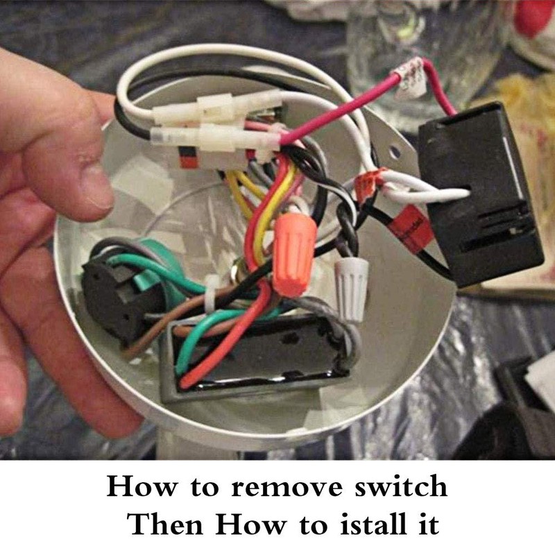 Ceiling Fan Switch ZE-268S6 3 Speed 4 Wire Bronze Zing