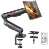 THEARK Gaming Monitor Stand with RGB LED Lights – Adjustable