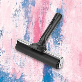 Simlug Soft Rubber Brayer, Rubber Brayer Roller Art Ink Painting Printmaking Roller Stamping Tool 15 cm