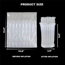 (10 Pack + Hand Pump) BZQZDAI 9.8"×3.9" Inflatable Bottle Bags for Shipping Liquor Wine Travel Inflatable Bag for Airplane Inflatable Bottle Shipper Protector Liquor Sleeve Wine Packaging