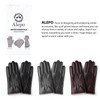 Alepo Winter PU Leather Gloves for Men, Warm Thermal Touchscreen