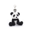 Apricot Lamb Velvet Panda Cute Keychain, Soft Stuffed Plush Toy
