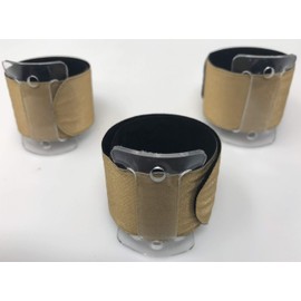 Floral Supply Online - Slaplet Sparkle Wristlet. Corsage Snap/Shimmer Wrap Floral Bracelets for Wedding, Prom, Dance or Events. (Pack of 3 Gold)