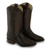 Bota Tacón Cubano Punta Oval Piel Venado 100 Original 200