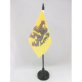 AZ FLAG – Flanders French Province, 15 x 10 cm with Rim Office Flämischen, France, 10 cm x 15 cm