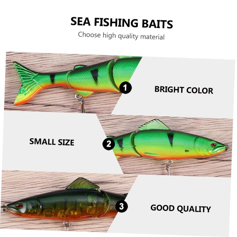 Sosoport 4pcs Fishing Lures Hard Baits for Outdoor Fishing Lightweight