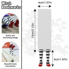 Wicked Witch Bookmark, Wicked Witch Legs with Ruby Slippers Book Mark, Wicked Bookmark Slippers for Book Lovers Gifts Gift Ideas