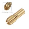 sourcing map 10pcs Brass Collet 3mm Brass Drill Chucks Mini