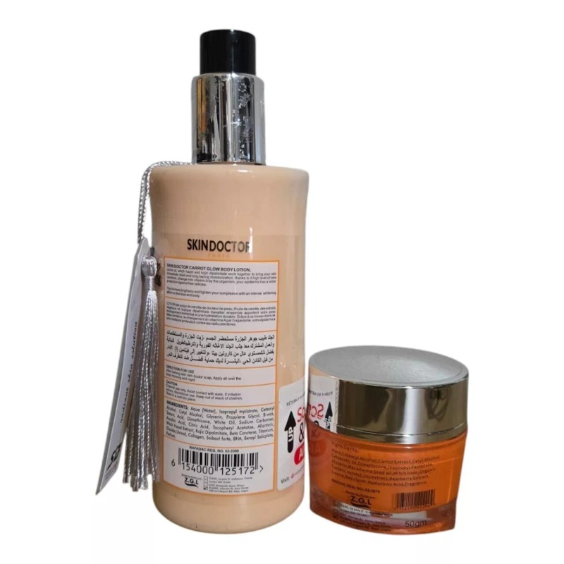 Skin Doctor Paris Carrot Glow body lotion 400m, Face Cream