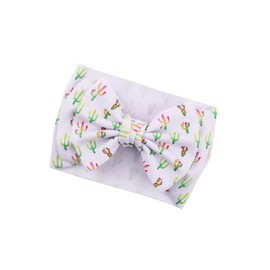 Baby Cactus Headband Plant Turban Baby Pricklypear Hair Bowknot Cactus Hair Band Bow BTB09 (A2-Turban, Free Size)