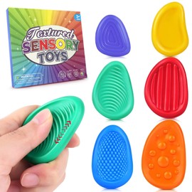 6PCS Sensory Stone for Kids - Fidget Sensory Toys, Stress Toys for Anxiety, Quiet Fidget Toys, Sensory Fidget Toys, Used to Relieve Anxiety Fidget Toys Stress Calming Toys for Kids/Adults