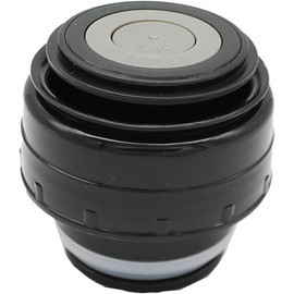 1 x Stainless Steel Water Bottle Lid 5.2 cm - Universal Insulated Lid for Thermos and Sports Bottles, Black (Vacuum Insulation, Dishwasher Safe)