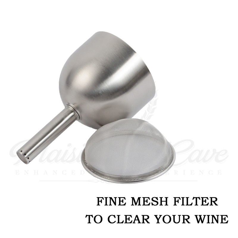 Plaisir de la Cave 3in1 Steel Funnel with Strainer (Wine