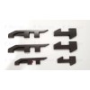 Auto 4PCS Grill Door Rear Matte Black AT4 OVERLAY Emblems
