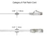 CAT6 Flat Patch Cord UTP Network Ethernet Stranded Booted Cable