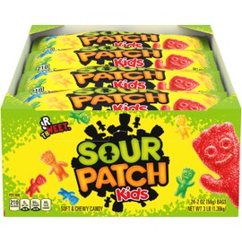 SOUR PATCH KIDS Soft & Chewy Candy, Bulk Candy, 24 - 2 oz Bags