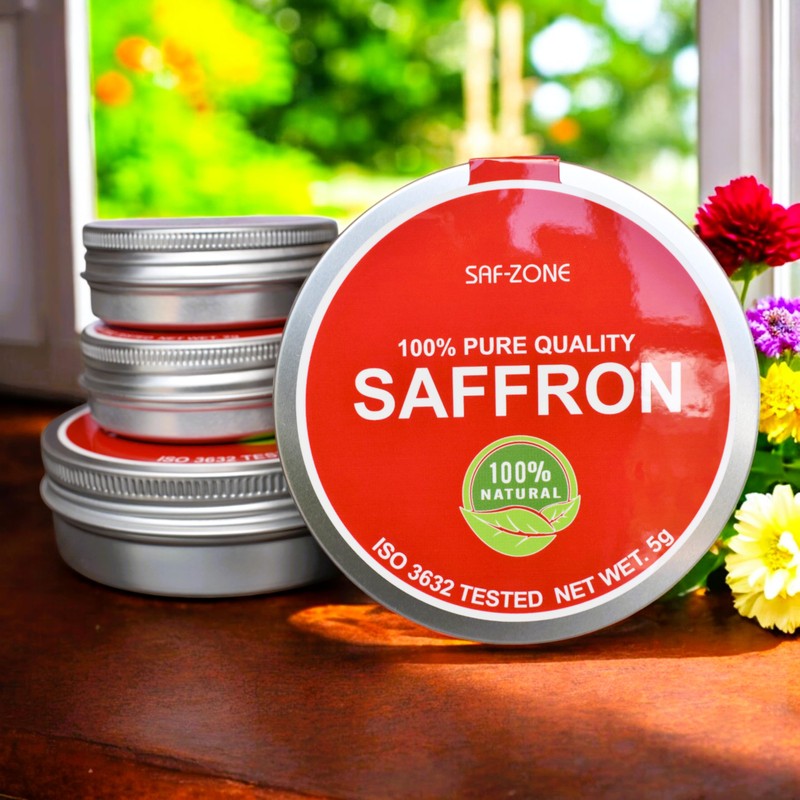 2Gr Saf-Zone Saffron 100% Pure Threads, Hand Picked Saffron, Natural