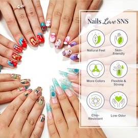 SNS Healthy Natural Nails SNS Nail Dip Powder Colors, Gelous Color Dipping Powder - (Metallic Glitter) - Long-Lasting Dip Nail Colors for Healthier Nail Beds - Low-Odor Nail Color for Professionals & at-Home DIY - 0.5 oz