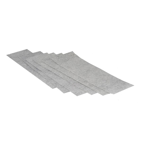 SMELLRID Universal Activated Charcoal Filter Cloth for Odors: (6) 4"x14" Filters/Pack. Cut-to-Fit