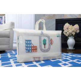 Tapete De Bebé Gateo Multiusos Espuma Amarillo Letras Y Números