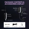 MICNAUX UHF Wireless Violin Microphone System, Rechargeable Clip-on Instrument Microphones