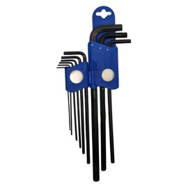 ARNDT Germany 9PCS Long Hex Key Set | Long Metric Allen Hex Key Set with Plastic Holder: 1.5, 2, 2.5, 3, 4, 5, 6, 8, 10mm | Chromium Vanadium Steel