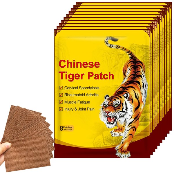 YANGUN 80Pcs Tiger Patches, Pain Relief Patches, Knee Pain Relief
