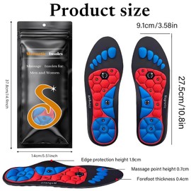 Transparente Magnet Einlegesohlen M 40 bis 43Einlegesohle zum Abnehmen Magnetische Einlegesohlen Orthopädisch für Männer und Frauen Geeignet für Lehrer und ältere Menschen