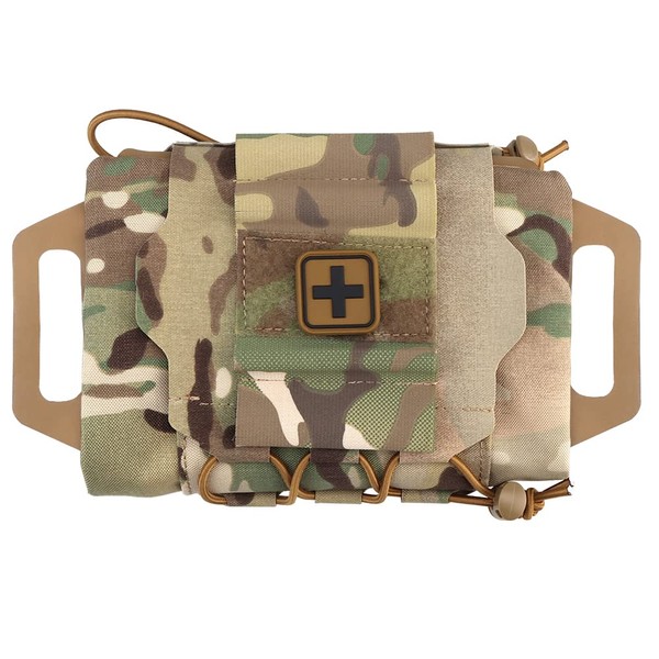 PHOENIX IKKI Removable Inner Bag, Compatible with Molle Molle, Portable, Convenient, Disaster Prevention, First Aid, Outdoor, Tactical, Tactical Medical Pouch, Medical Pouch, Medical Bag, First Aid Pouch, CP Camouflage