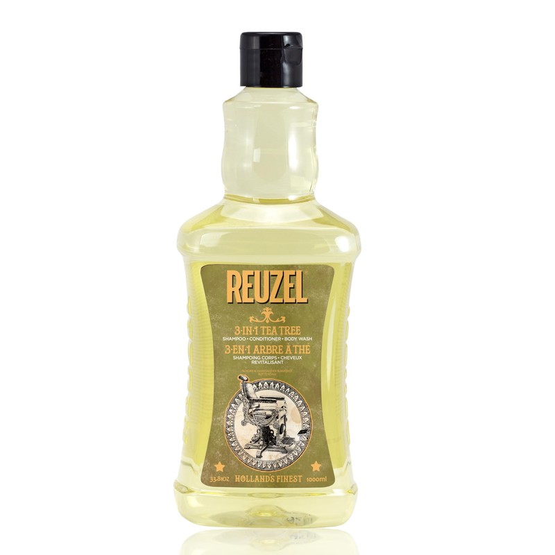Reuzel Shampoo de Hoja de té 3 en 1- para