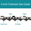 6 Inch Chainsaw Chain, 5 Pieces Replacement Chains for Almost