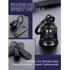Bandmax Keyring Motorcycle Bell Stainless Steel Motorcycle Bell Keyring Viking