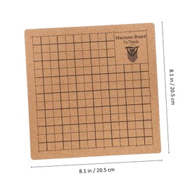 TEHAUX Grid Macrame Board Macrame Kit for Woven Bracelets Craft Board t Pins Ruler